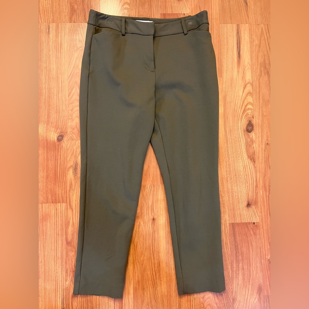 Liz Claiborne Green Cropped Dress Pants Size 6 Petite - 6P - Picture 9 of 9